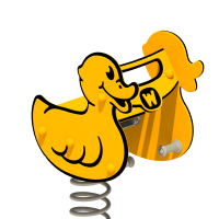 Pružinové zvířátko Wickey PRO Kachna „Plungey"  100223_k