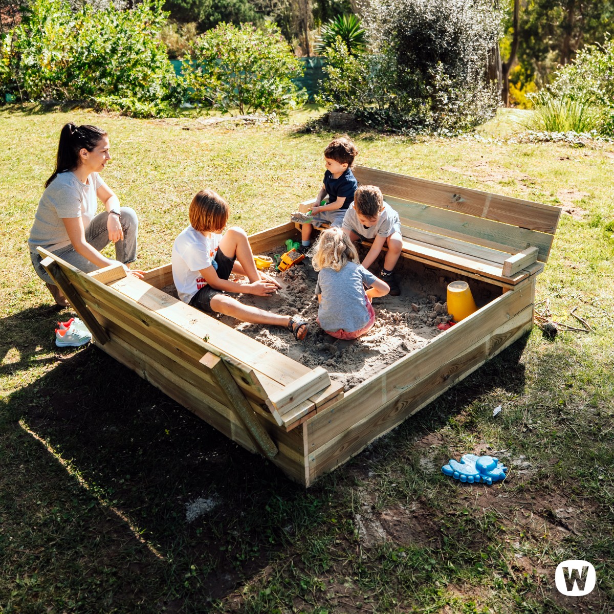 Pískoviště Flippey s odklápěcím víkem (různé velikosti) 620260_k