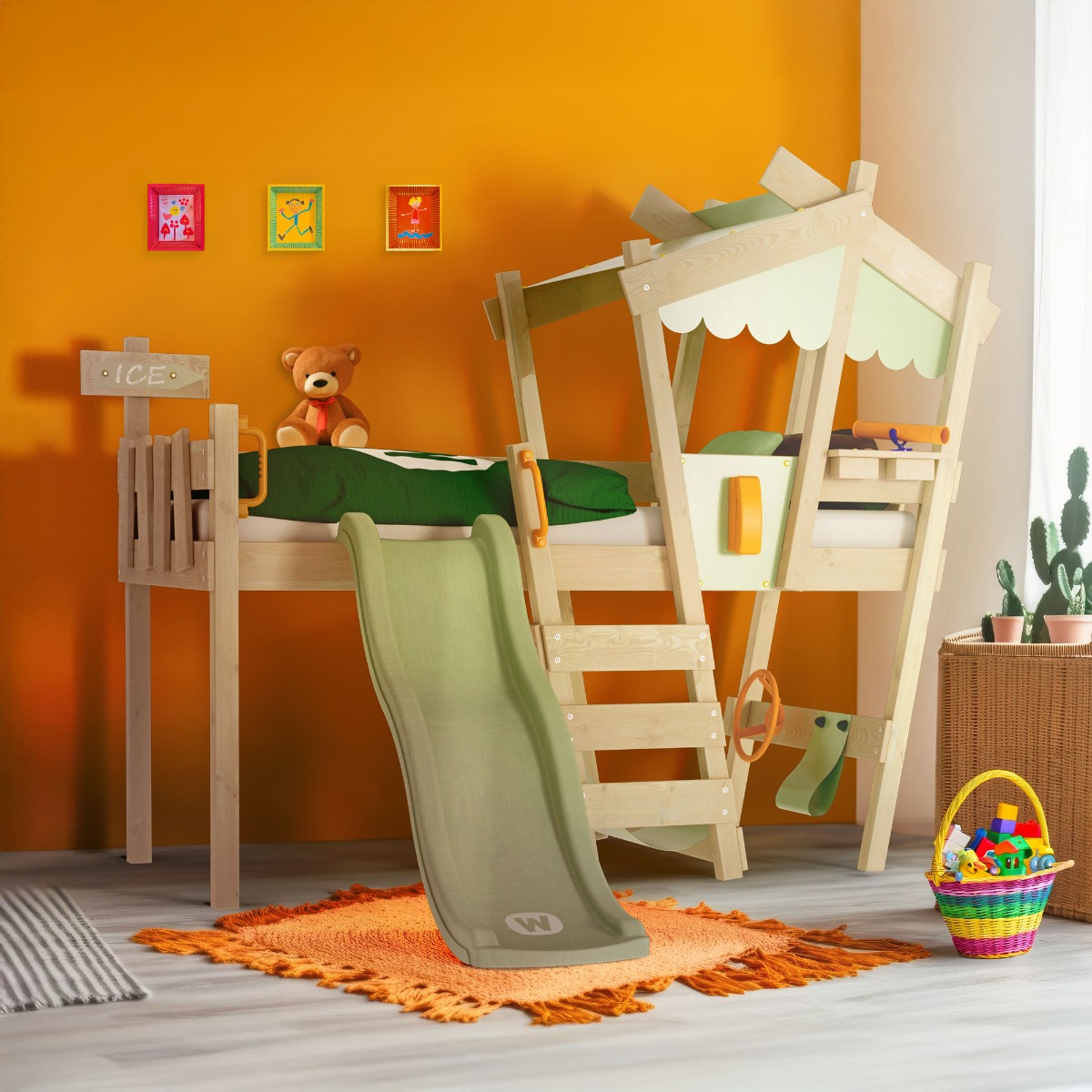 Dětská postel Wickey CrAzY Snuggy s klouzačkou 834935_k