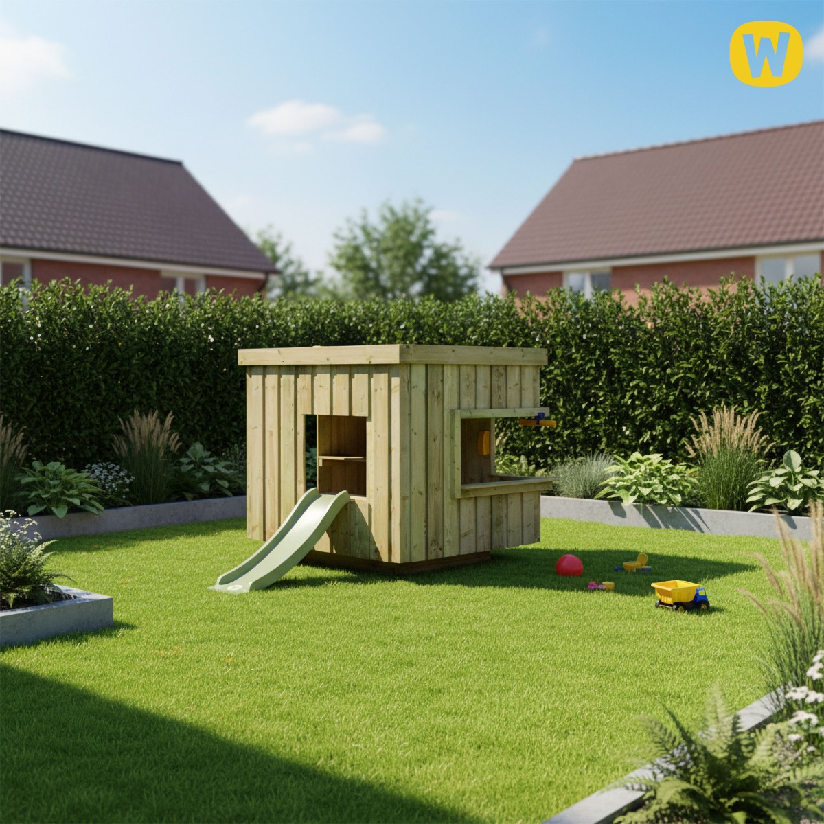 Moderní dětský domeček Wickey CubicCabin Low 835266_k